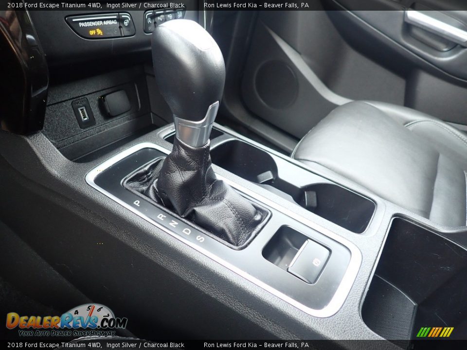 2018 Ford Escape Titanium 4WD Ingot Silver / Charcoal Black Photo #24
