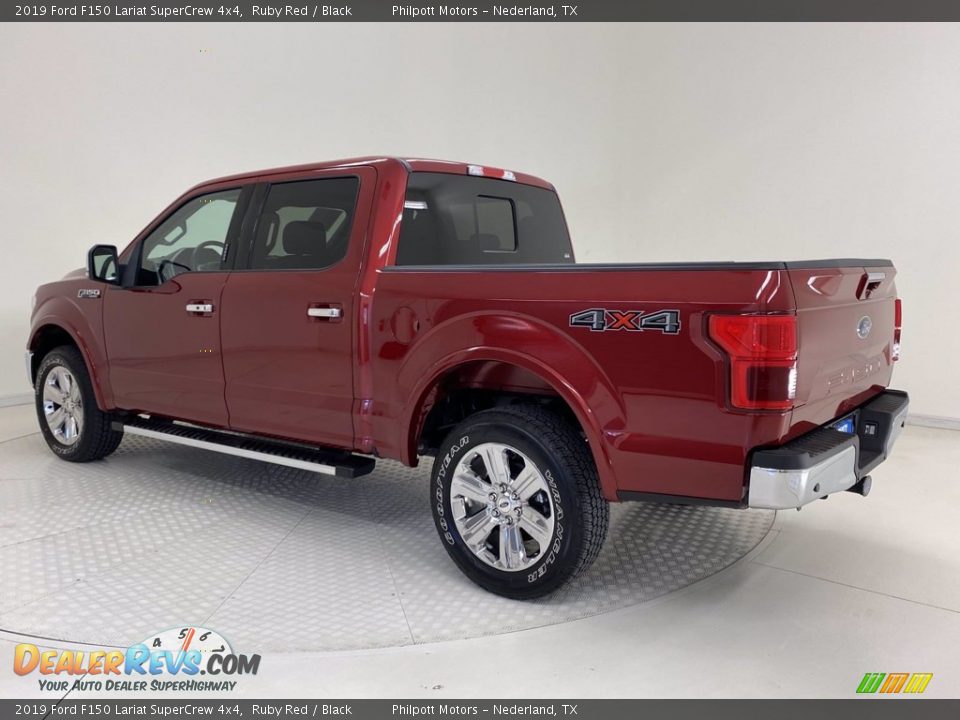 2019 Ford F150 Lariat SuperCrew 4x4 Ruby Red / Black Photo #5