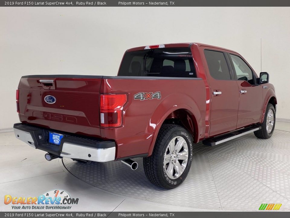 2019 Ford F150 Lariat SuperCrew 4x4 Ruby Red / Black Photo #7