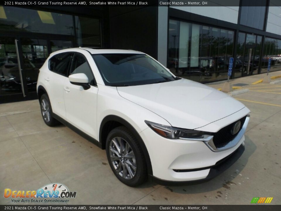 2021 Mazda CX-5 Grand Touring Reserve AWD Snowflake White Pearl Mica / Black Photo #1