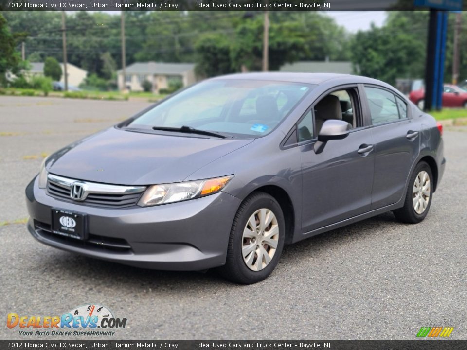 2012 Honda Civic LX Sedan Urban Titanium Metallic / Gray Photo #1