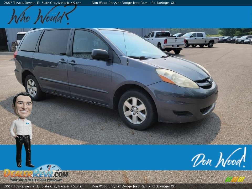 2007 Toyota Sienna LE Slate Gray Metallic / Stone Photo #1