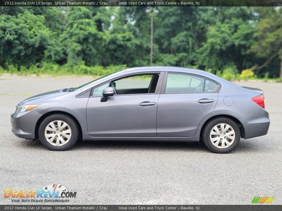 2012 Honda Civic LX Sedan Urban Titanium Metallic / Gray Photo #2