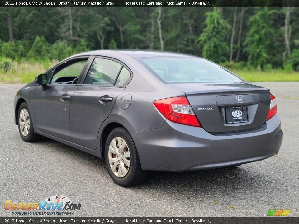 2012 Honda Civic LX Sedan Urban Titanium Metallic / Gray Photo #3