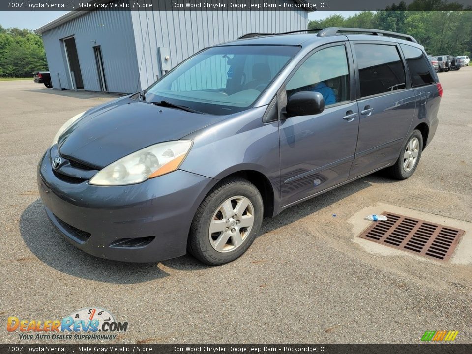 2007 Toyota Sienna LE Slate Gray Metallic / Stone Photo #4