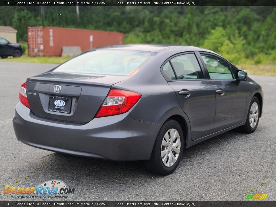 2012 Honda Civic LX Sedan Urban Titanium Metallic / Gray Photo #5