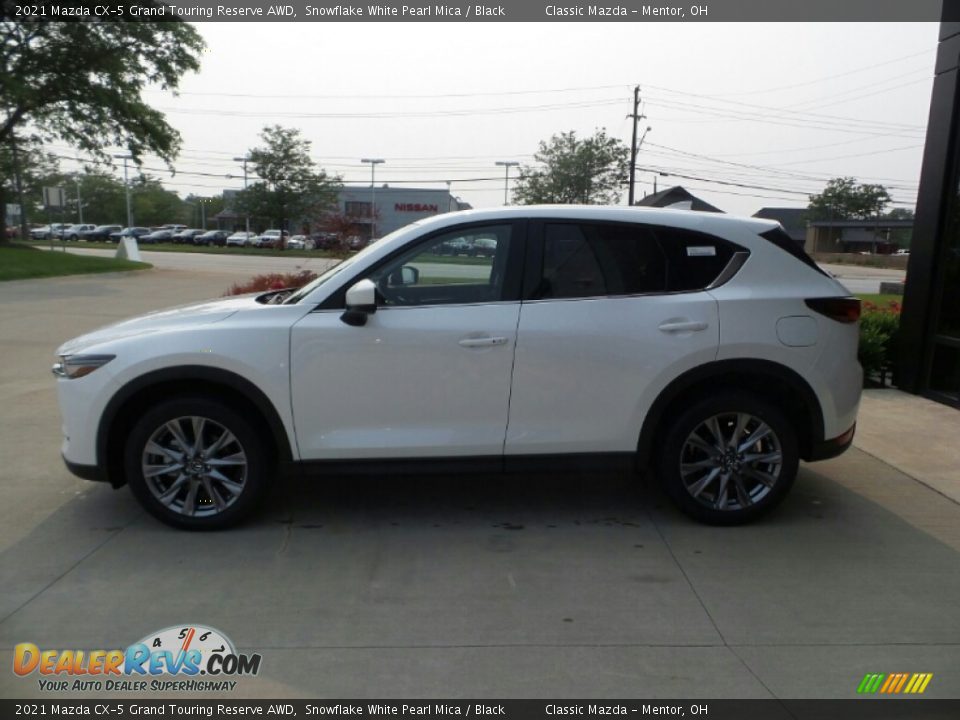 2021 Mazda CX-5 Grand Touring Reserve AWD Snowflake White Pearl Mica / Black Photo #6