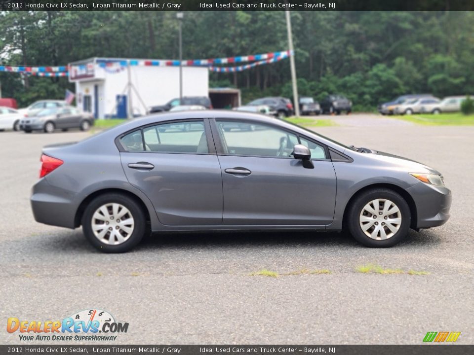 2012 Honda Civic LX Sedan Urban Titanium Metallic / Gray Photo #6