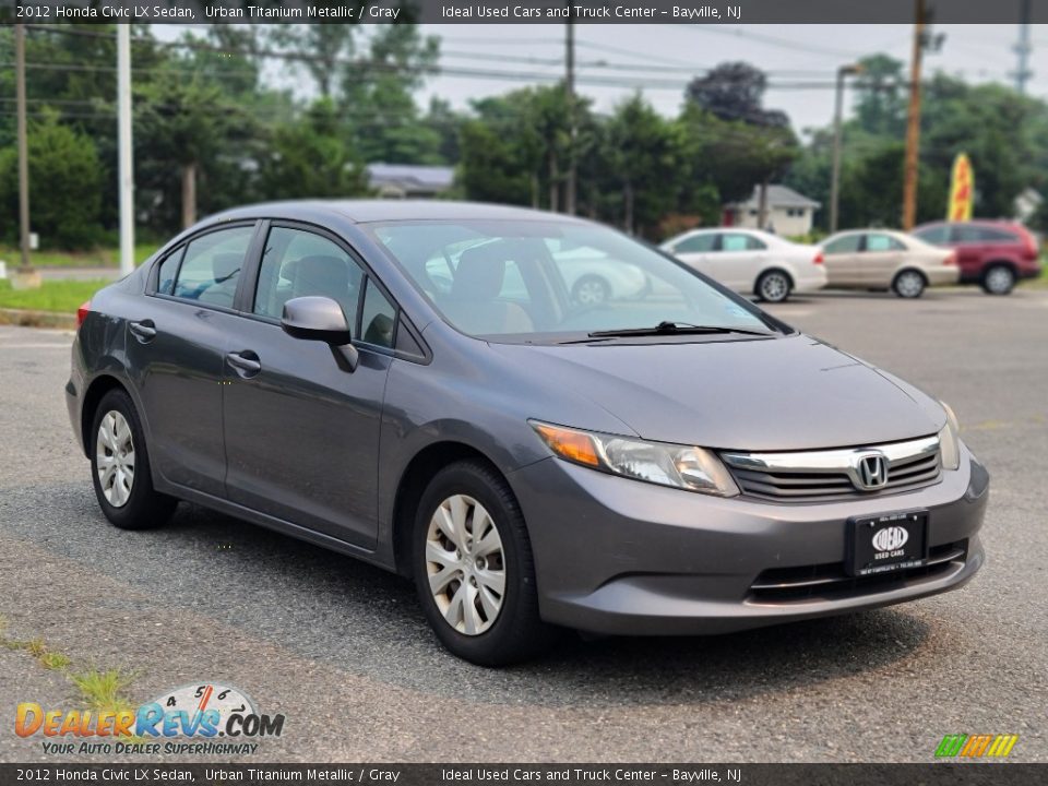 2012 Honda Civic LX Sedan Urban Titanium Metallic / Gray Photo #7