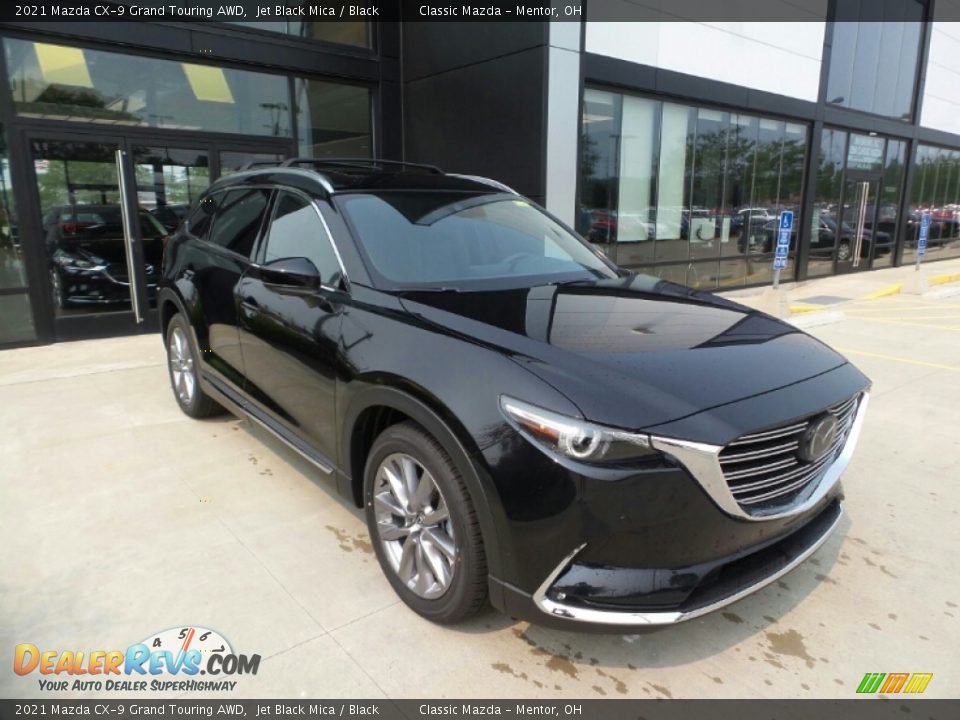 2021 Mazda CX-9 Grand Touring AWD Jet Black Mica / Black Photo #1