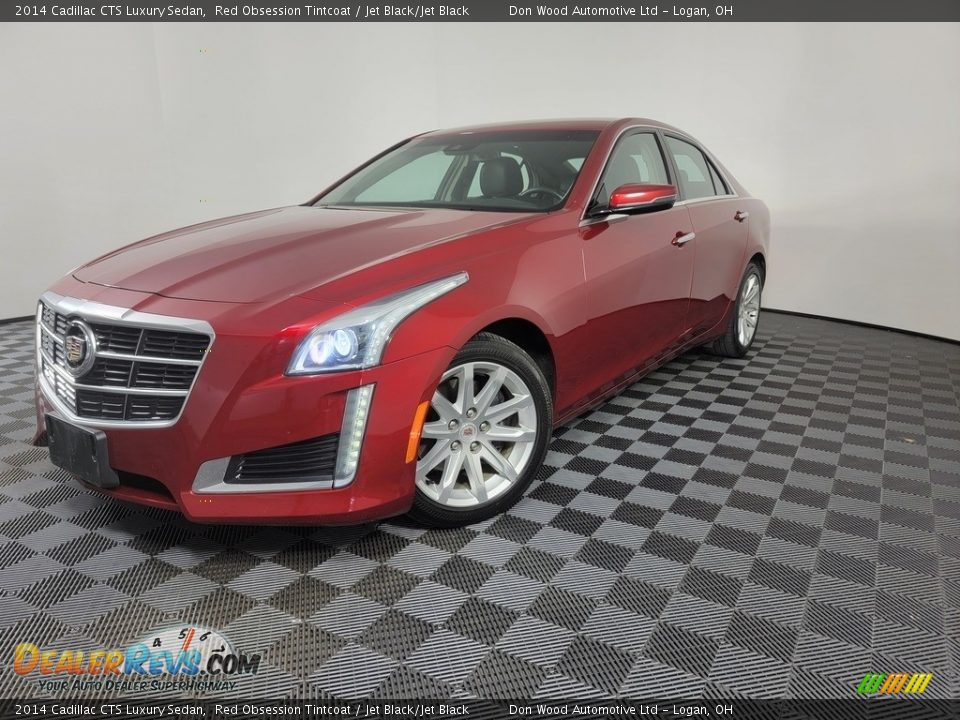 2014 Cadillac CTS Luxury Sedan Red Obsession Tintcoat / Jet Black/Jet Black Photo #5