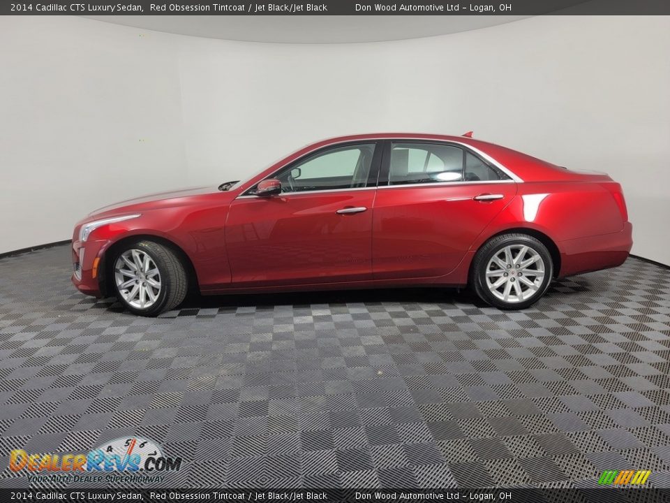 2014 Cadillac CTS Luxury Sedan Red Obsession Tintcoat / Jet Black/Jet Black Photo #6