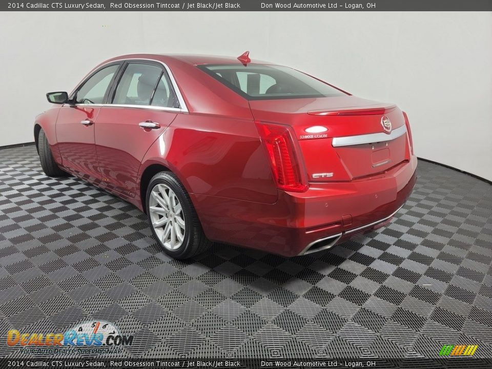 2014 Cadillac CTS Luxury Sedan Red Obsession Tintcoat / Jet Black/Jet Black Photo #7