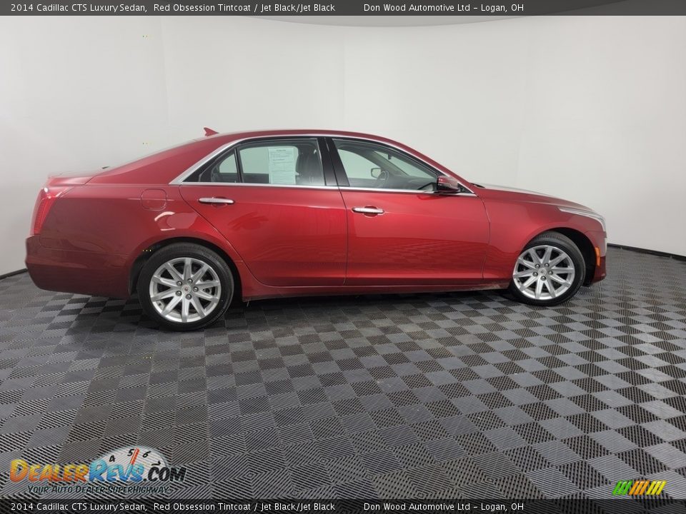 2014 Cadillac CTS Luxury Sedan Red Obsession Tintcoat / Jet Black/Jet Black Photo #10