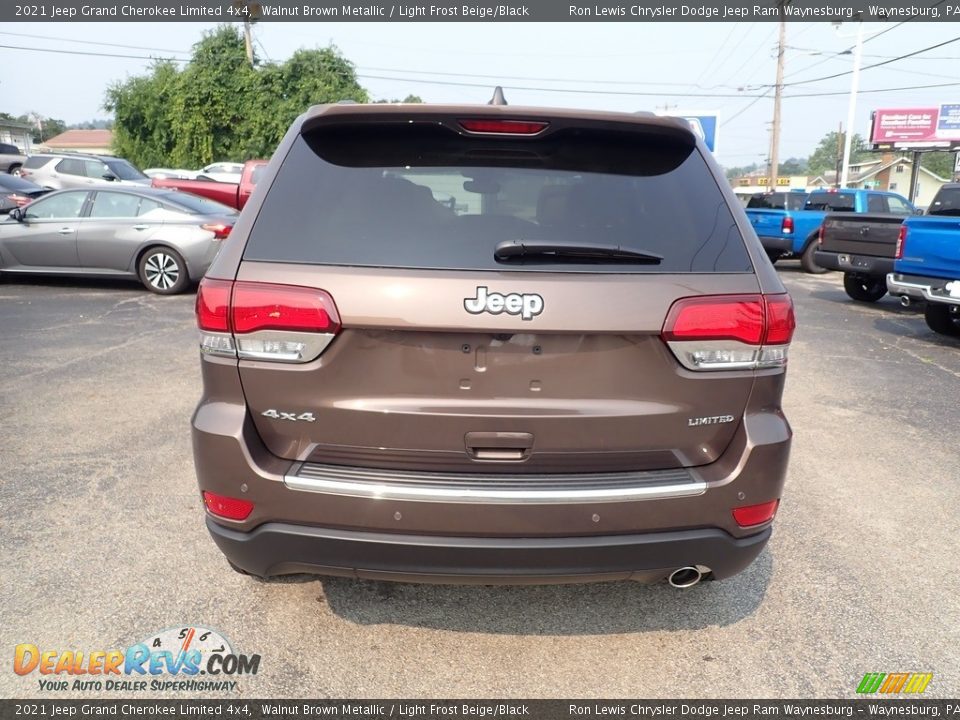 2021 Jeep Grand Cherokee Limited 4x4 Walnut Brown Metallic / Light Frost Beige/Black Photo #4