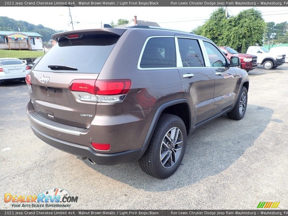 2021 Jeep Grand Cherokee Limited 4x4 Walnut Brown Metallic / Light Frost Beige/Black Photo #5