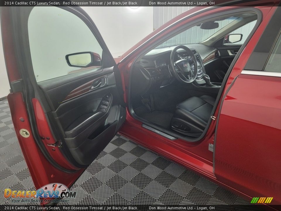 2014 Cadillac CTS Luxury Sedan Red Obsession Tintcoat / Jet Black/Jet Black Photo #14