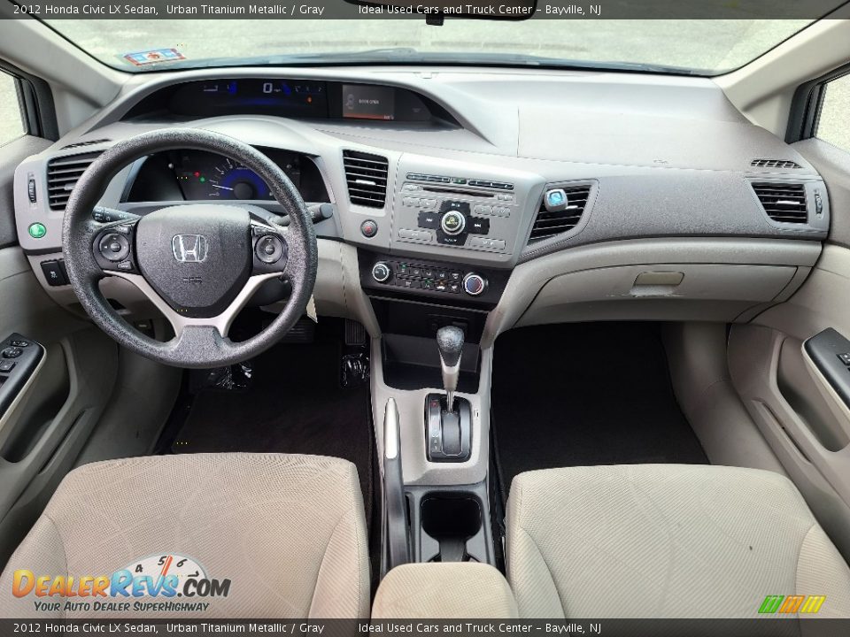 2012 Honda Civic LX Sedan Urban Titanium Metallic / Gray Photo #24