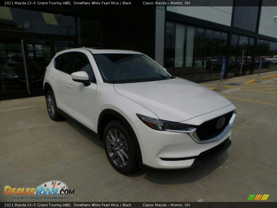 2021 Mazda CX-5 Grand Touring AWD Snowflake White Pearl Mica / Black Photo #1