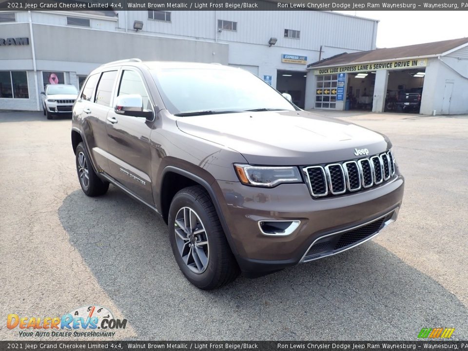 2021 Jeep Grand Cherokee Limited 4x4 Walnut Brown Metallic / Light Frost Beige/Black Photo #7