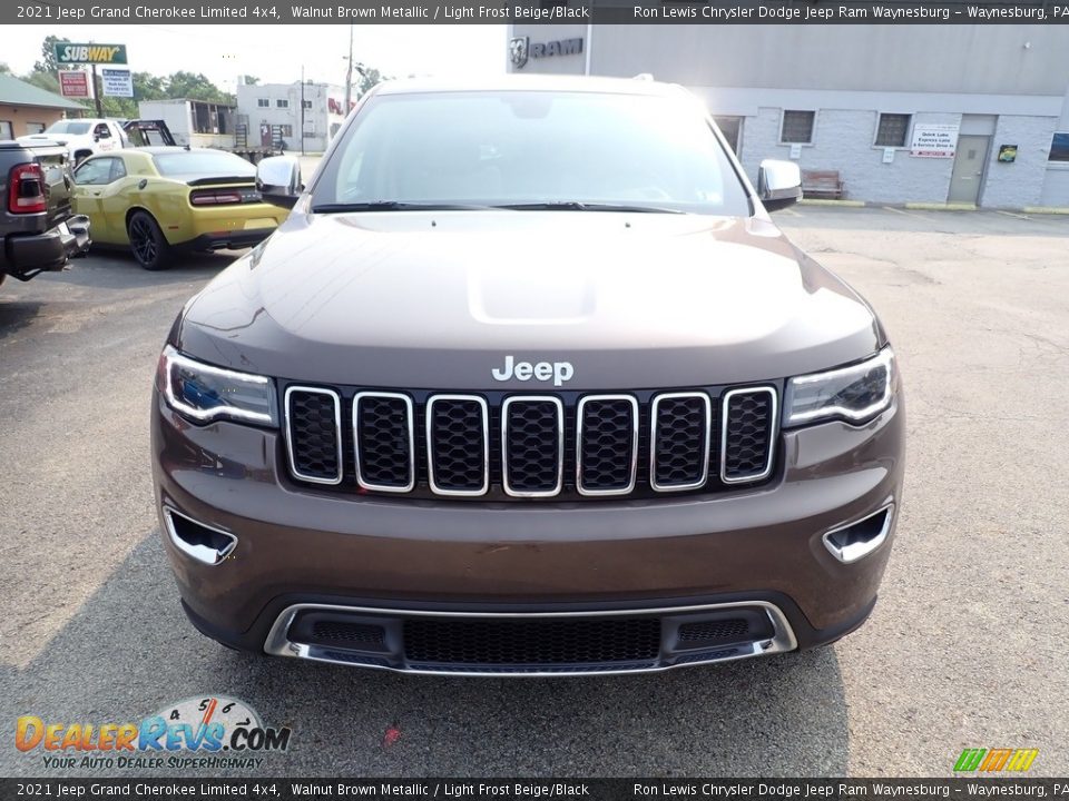 2021 Jeep Grand Cherokee Limited 4x4 Walnut Brown Metallic / Light Frost Beige/Black Photo #8
