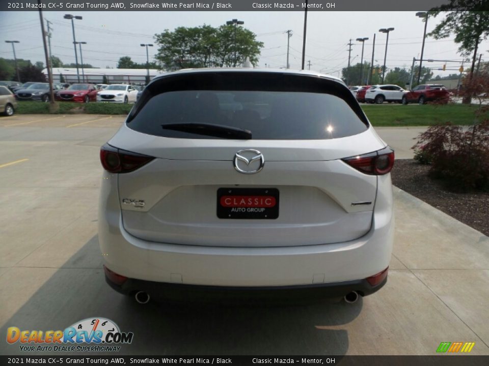 2021 Mazda CX-5 Grand Touring AWD Snowflake White Pearl Mica / Black Photo #5