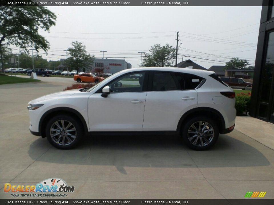 2021 Mazda CX-5 Grand Touring AWD Snowflake White Pearl Mica / Black Photo #6