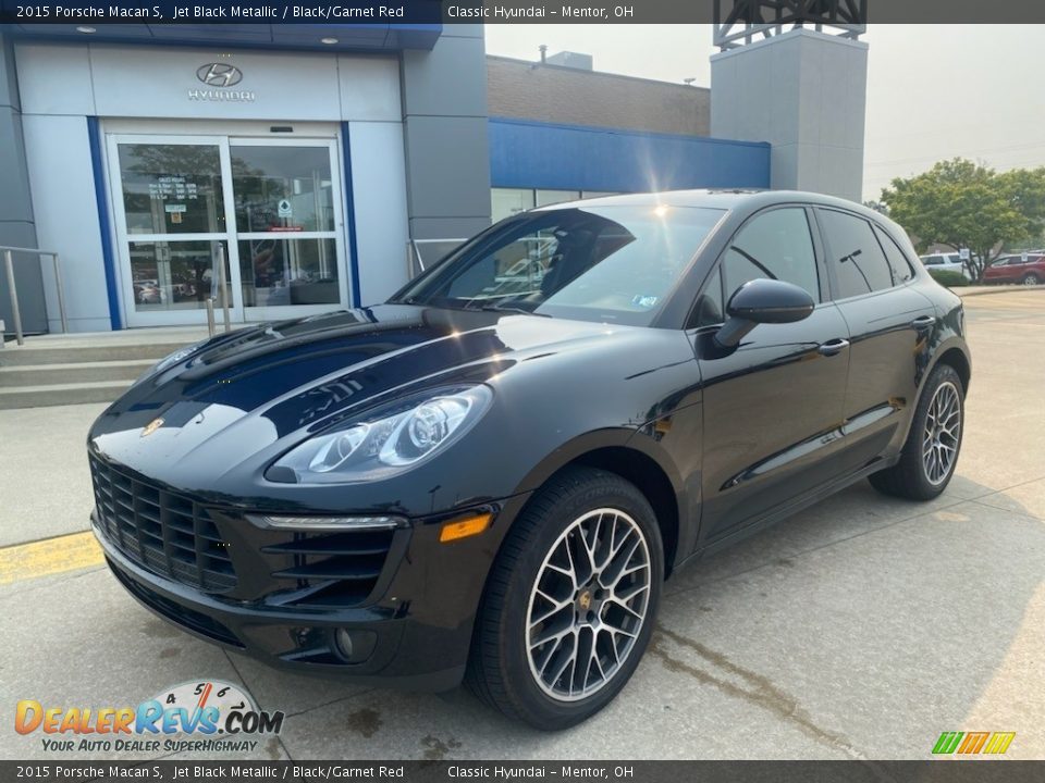 2015 Porsche Macan S Jet Black Metallic / Black/Garnet Red Photo #1