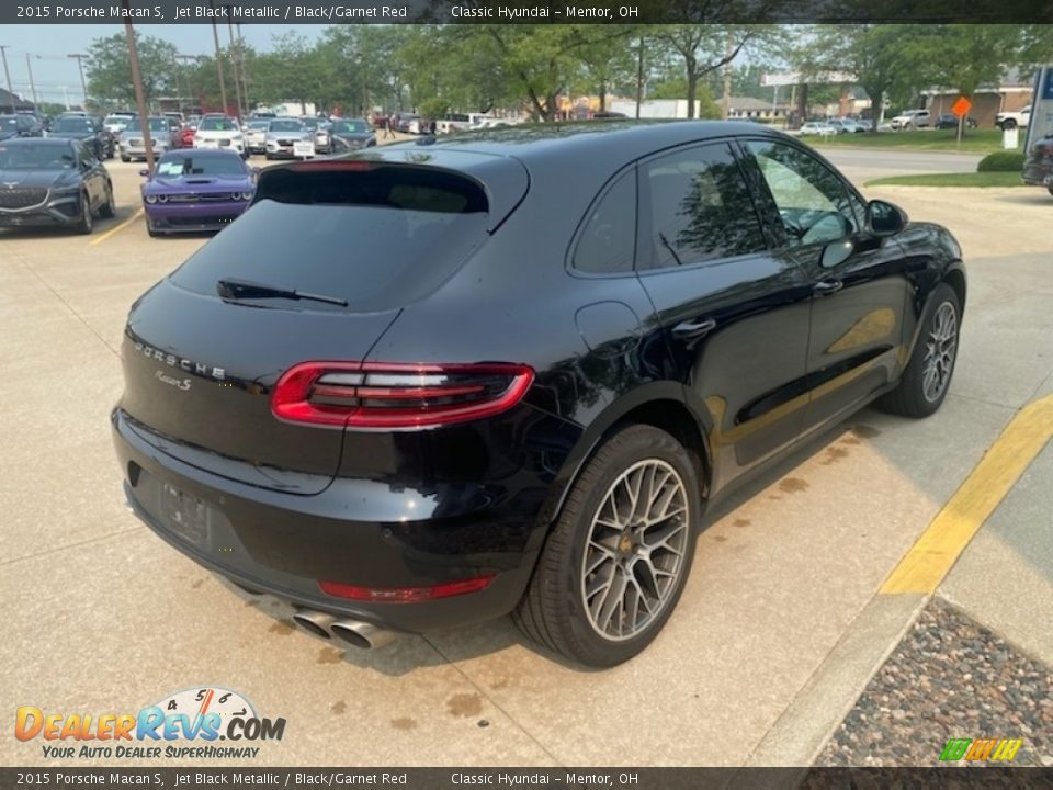 2015 Porsche Macan S Jet Black Metallic / Black/Garnet Red Photo #2
