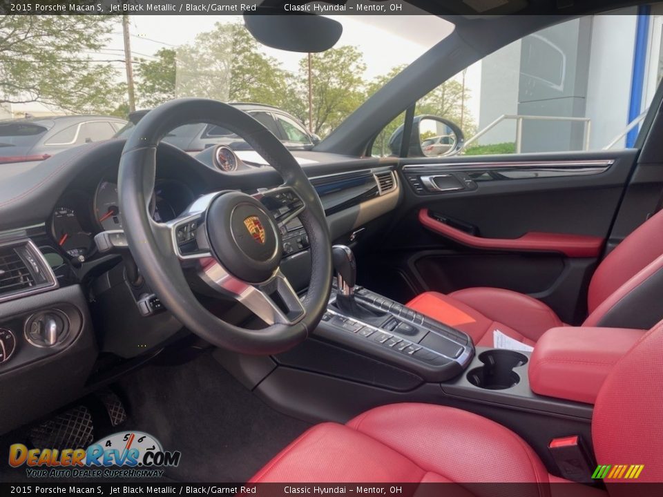2015 Porsche Macan S Jet Black Metallic / Black/Garnet Red Photo #3