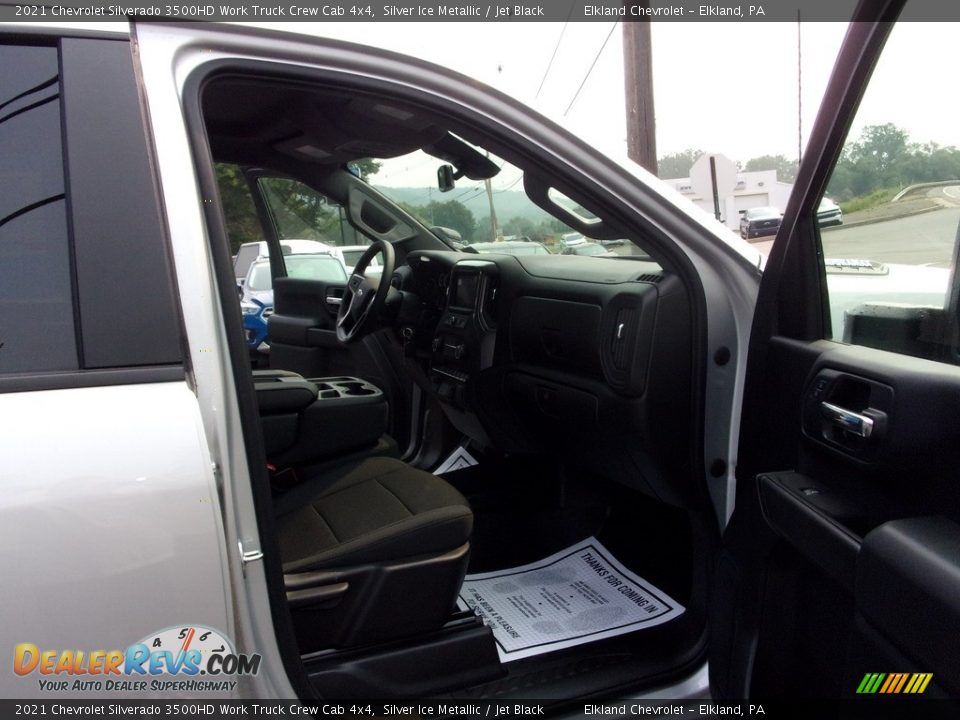 2021 Chevrolet Silverado 3500HD Work Truck Crew Cab 4x4 Silver Ice Metallic / Jet Black Photo #19