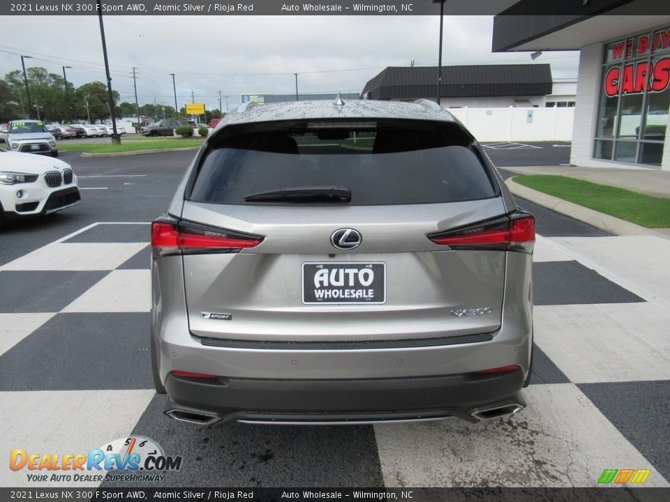 2021 Lexus NX 300 F Sport AWD Atomic Silver / Rioja Red Photo #4