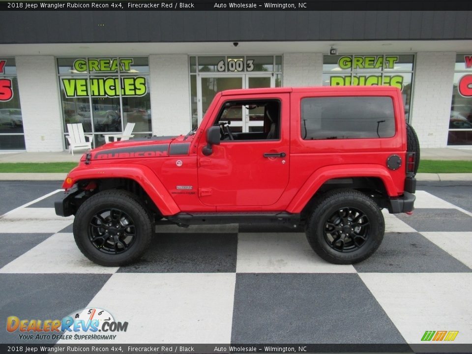 2018 Jeep Wrangler Rubicon Recon 4x4 Firecracker Red / Black Photo #1