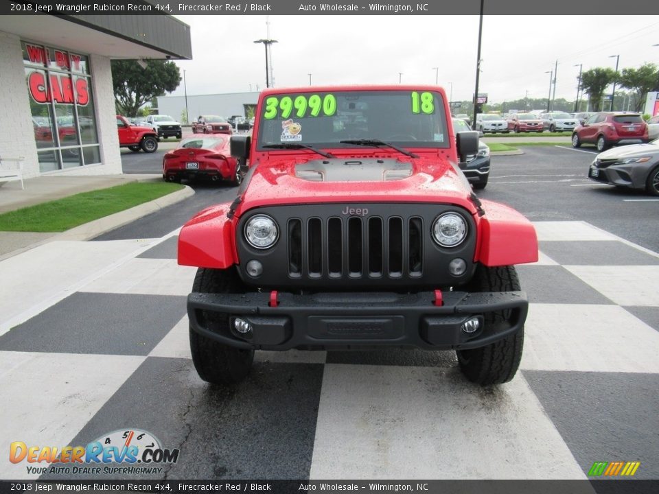 2018 Jeep Wrangler Rubicon Recon 4x4 Firecracker Red / Black Photo #2