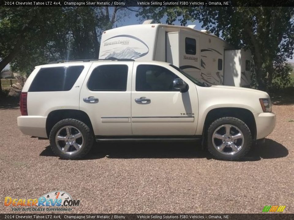 2014 Chevrolet Tahoe LTZ 4x4 Champagne Silver Metallic / Ebony Photo #2