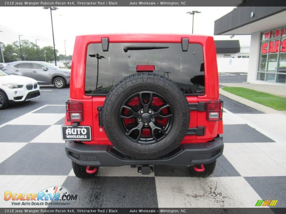 2018 Jeep Wrangler Rubicon Recon 4x4 Firecracker Red / Black Photo #4
