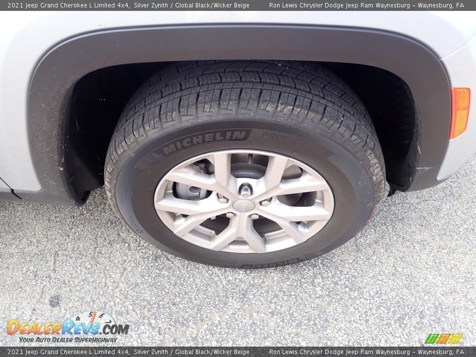 2021 Jeep Grand Cherokee L Limited 4x4 Silver Zynith / Global Black/Wicker Beige Photo #9