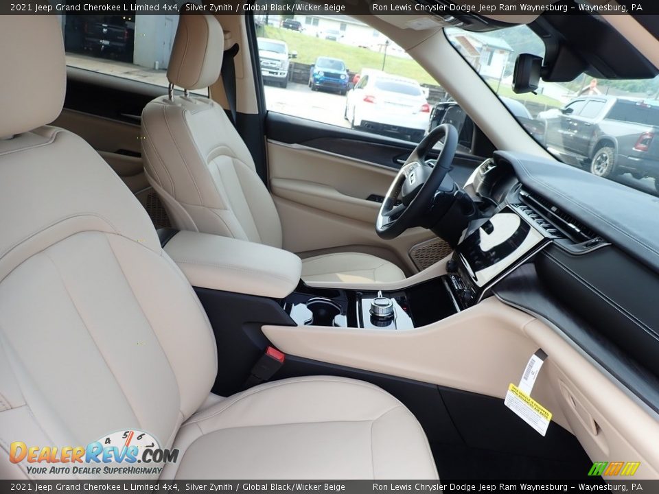 2021 Jeep Grand Cherokee L Limited 4x4 Silver Zynith / Global Black/Wicker Beige Photo #10