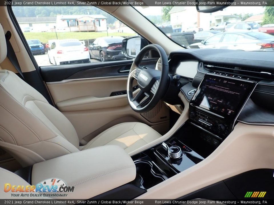 2021 Jeep Grand Cherokee L Limited 4x4 Silver Zynith / Global Black/Wicker Beige Photo #11