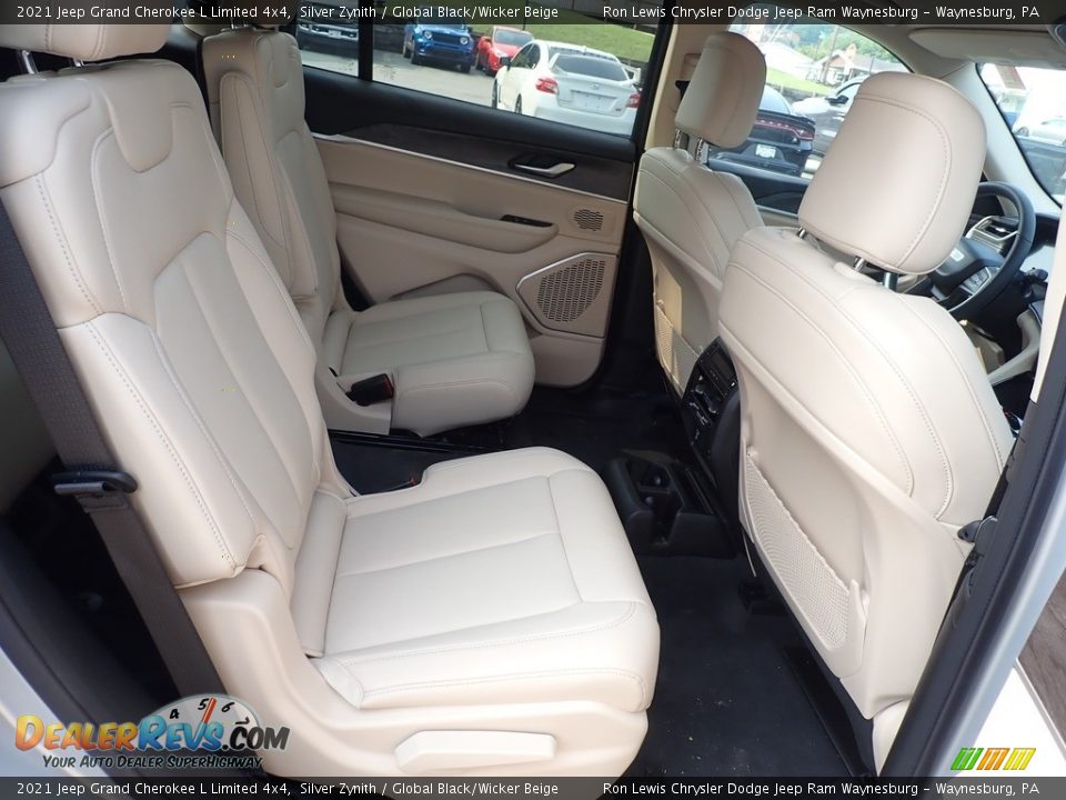 2021 Jeep Grand Cherokee L Limited 4x4 Silver Zynith / Global Black/Wicker Beige Photo #12