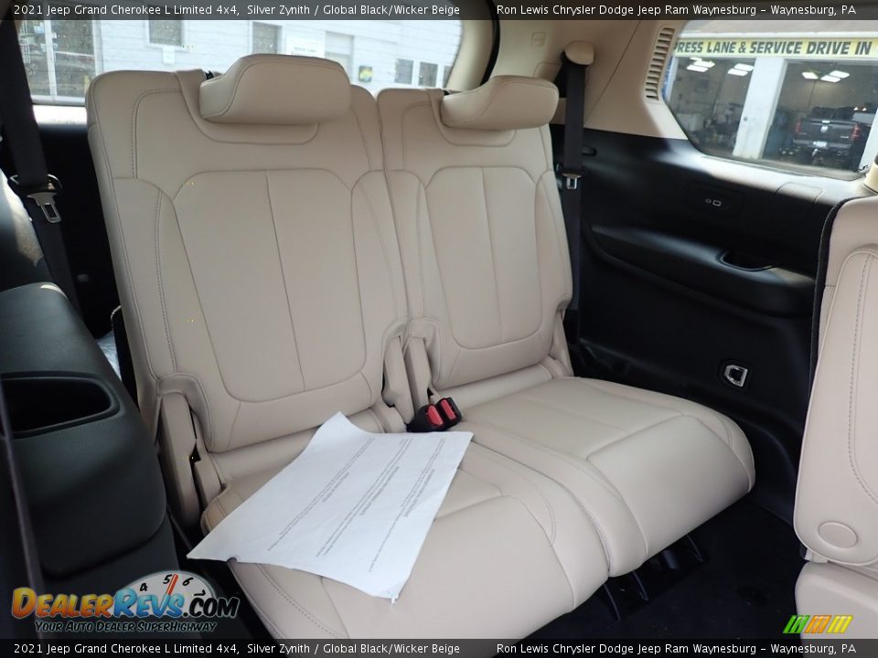 2021 Jeep Grand Cherokee L Limited 4x4 Silver Zynith / Global Black/Wicker Beige Photo #13
