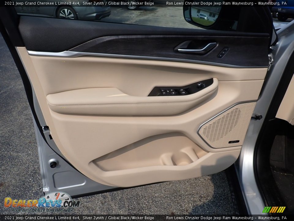 2021 Jeep Grand Cherokee L Limited 4x4 Silver Zynith / Global Black/Wicker Beige Photo #15