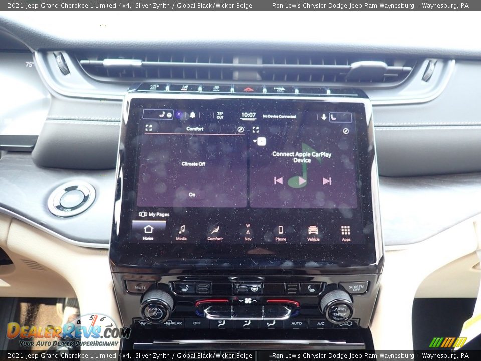 2021 Jeep Grand Cherokee L Limited 4x4 Silver Zynith / Global Black/Wicker Beige Photo #17