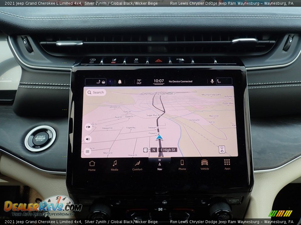 2021 Jeep Grand Cherokee L Limited 4x4 Silver Zynith / Global Black/Wicker Beige Photo #18