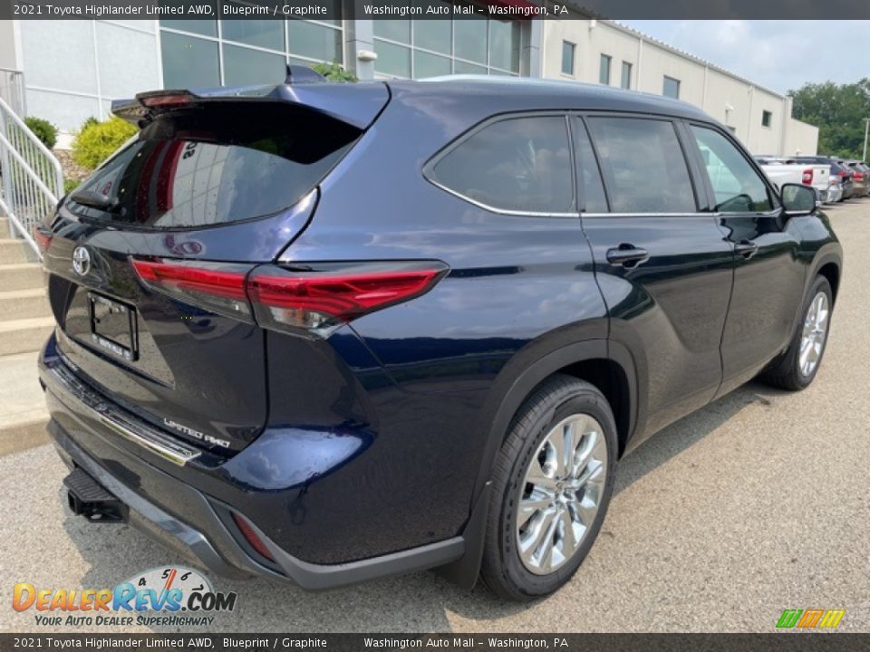 2021 Toyota Highlander Limited AWD Blueprint / Graphite Photo #9