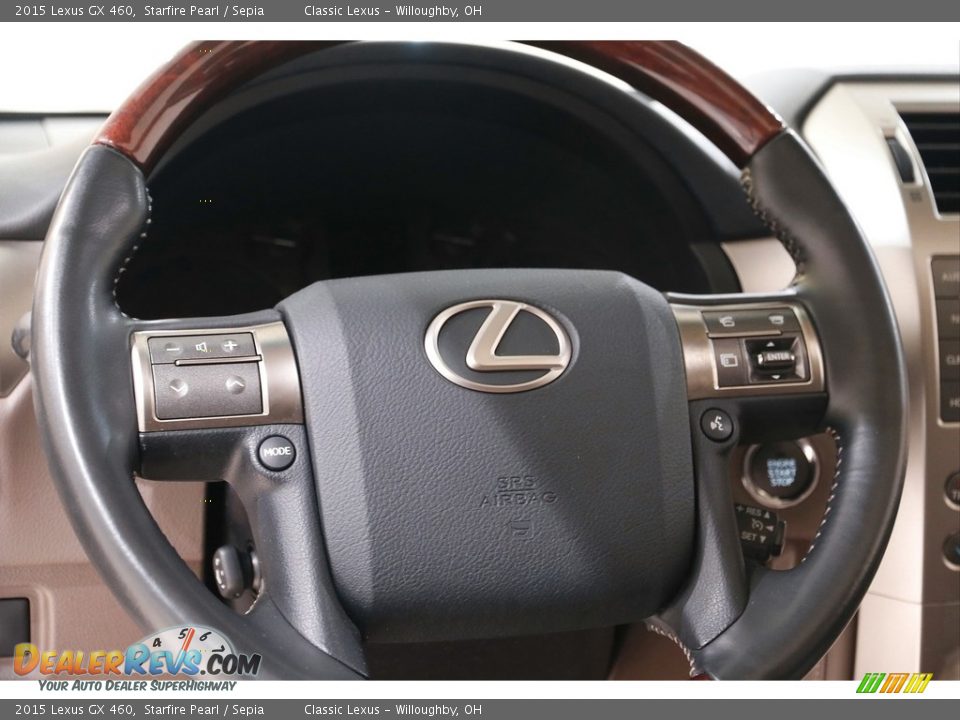 2015 Lexus GX 460 Starfire Pearl / Sepia Photo #7