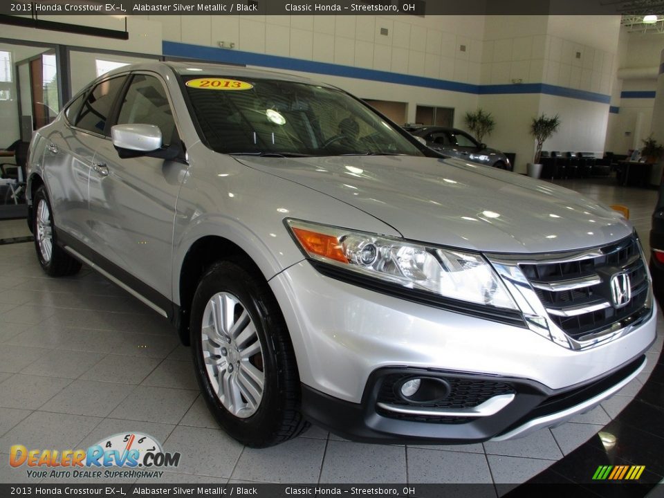 2013 Honda Crosstour EX-L Alabaster Silver Metallic / Black Photo #3
