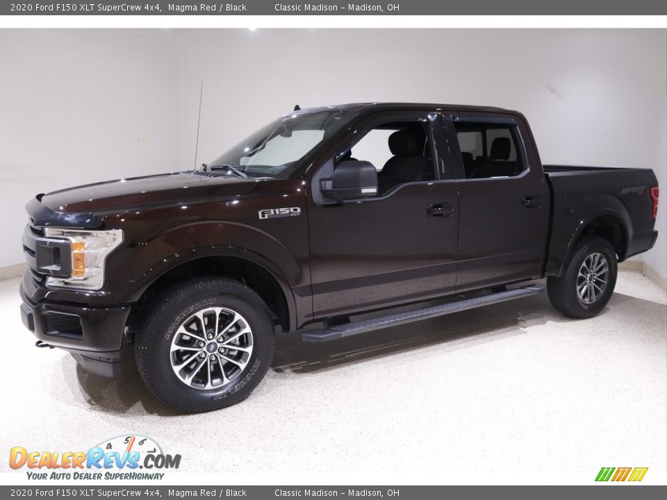 2020 Ford F150 XLT SuperCrew 4x4 Magma Red / Black Photo #3
