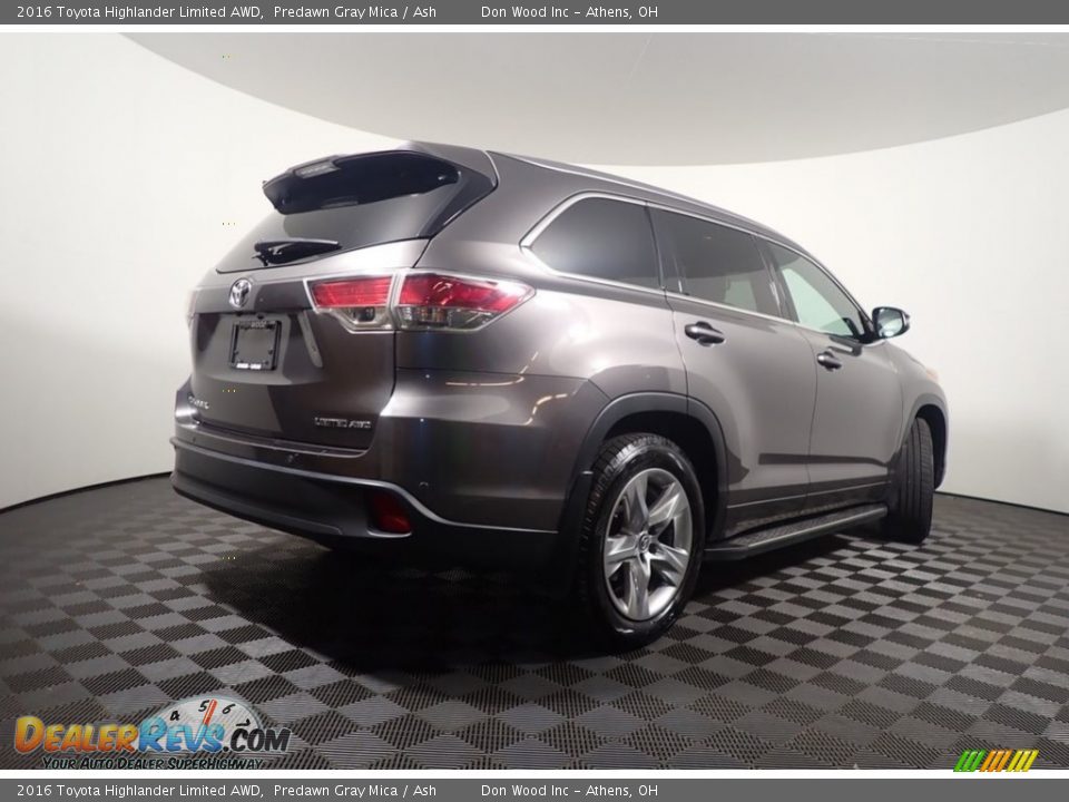 2016 Toyota Highlander Limited AWD Predawn Gray Mica / Ash Photo #20