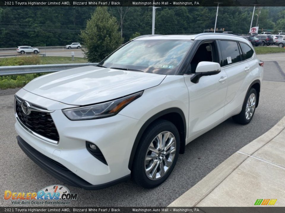 2021 Toyota Highlander Limited AWD Blizzard White Pearl / Black Photo #7